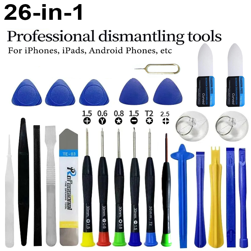 Phone Accessories Kit - 26 in 1 Phone Repair Tool