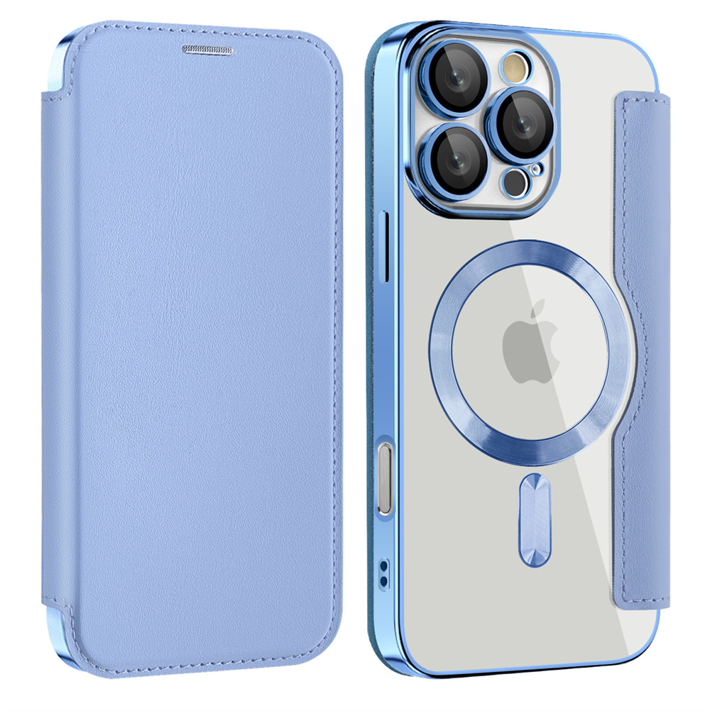 Phone Accessories - Luxury Transparent Flip Leather Wallet Magnetic