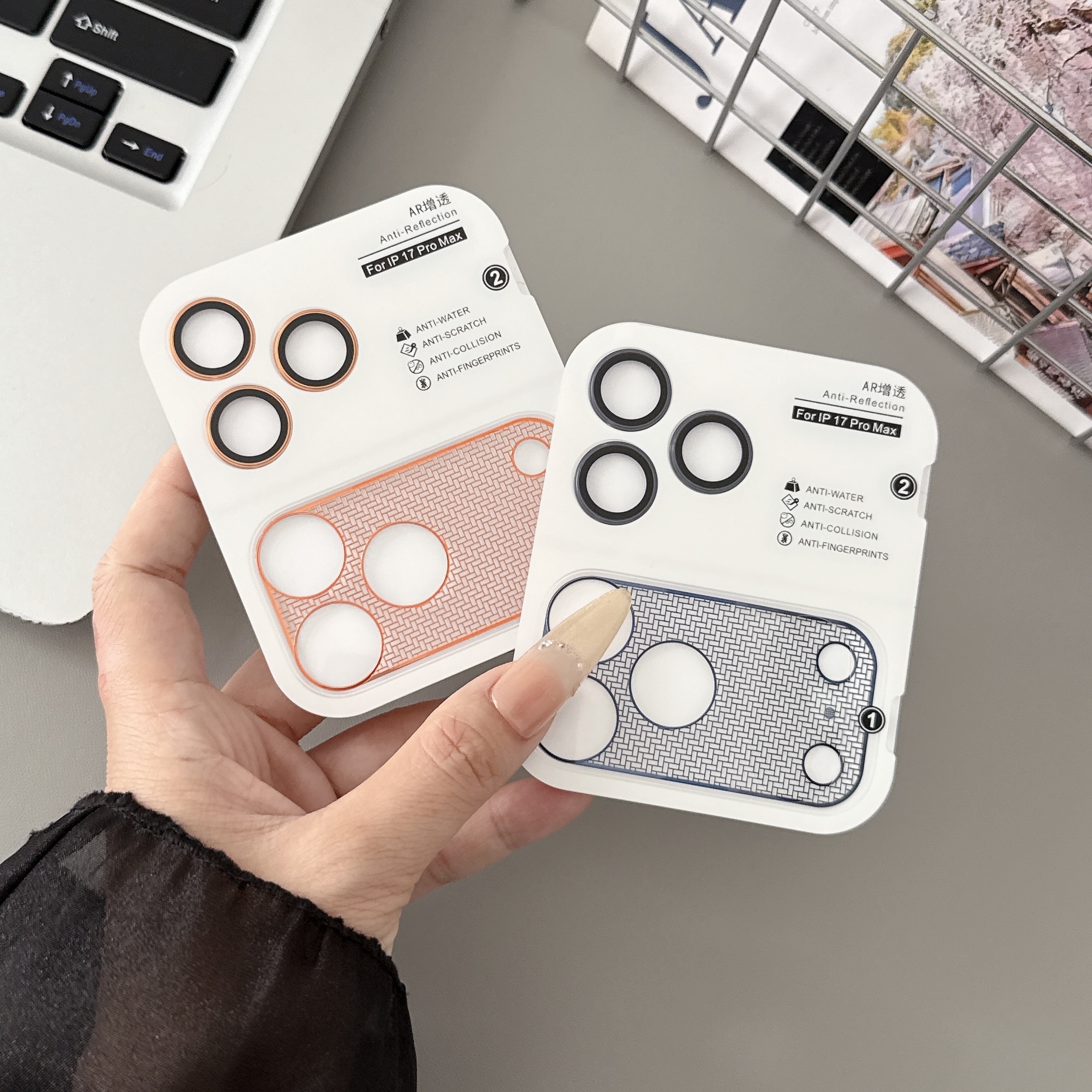 Phone Accessories For Photography - Mesh Tempered Glass Camera Lens Protector