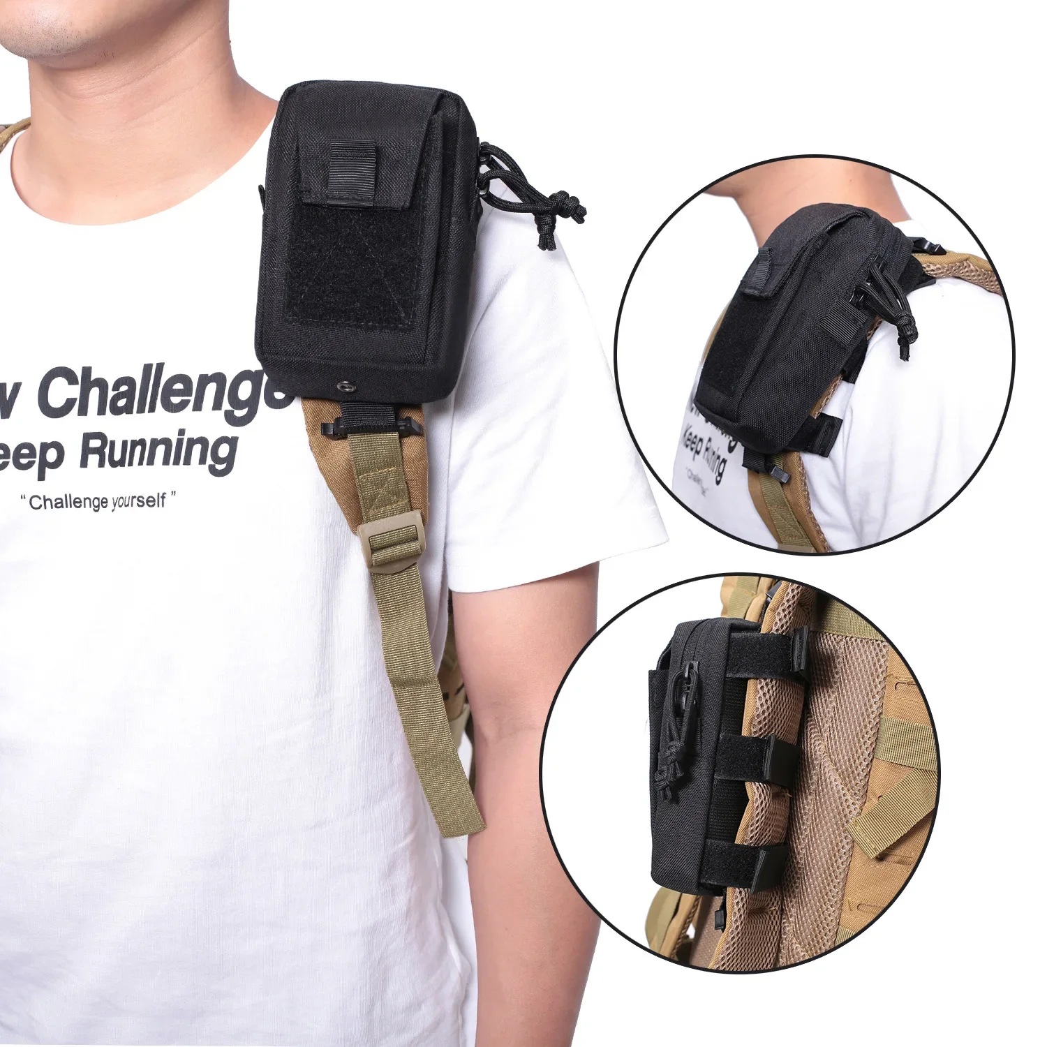 Molle Backpack Strap Bag Phone – Phone Accessories For Running recenzja i cena