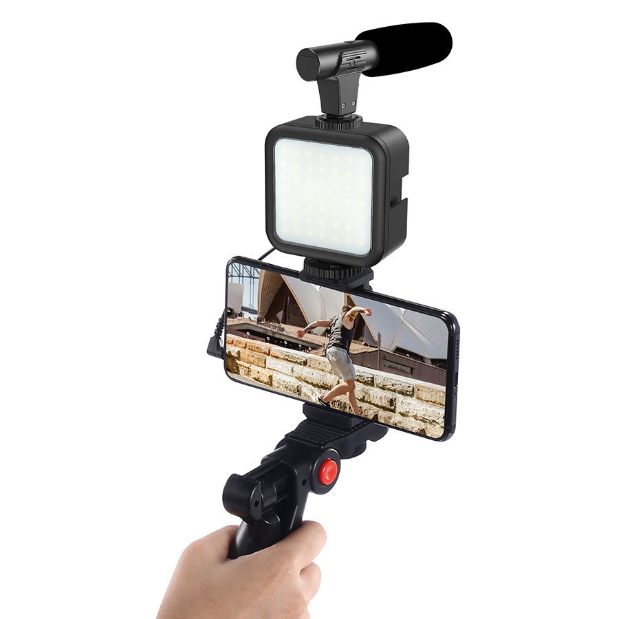 Smartphone Vlogging Kit Video  – Selfie Stick Tripod recenzja i cena