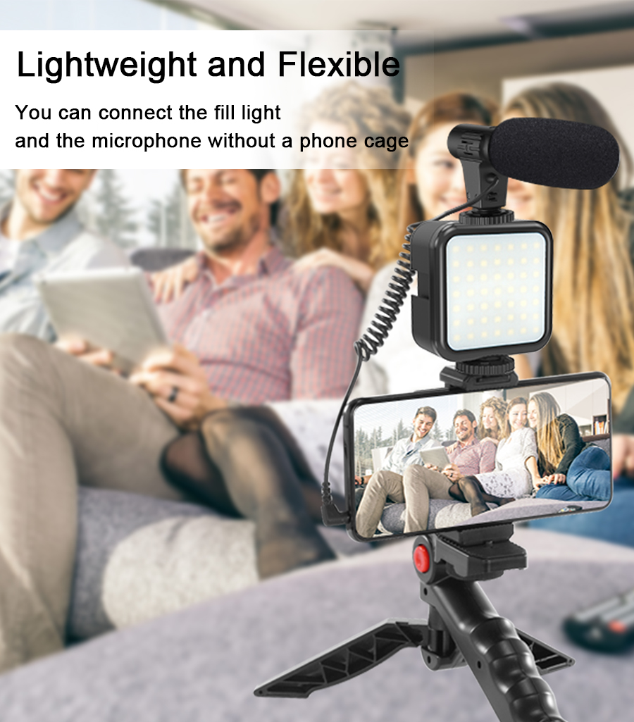 Smartphone Vlogging Kit Video  – Selfie Stick Tripod recenzja i cena