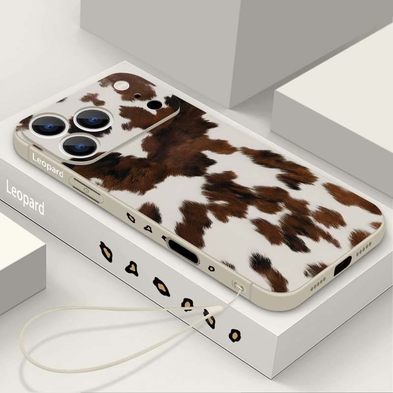 Leopard Print TPU Phone Case F – Lanyard Phone Strap recenzja i cena