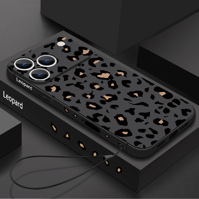 Leopard Print TPU Phone Case F – Lanyard Phone Strap recenzja i cena