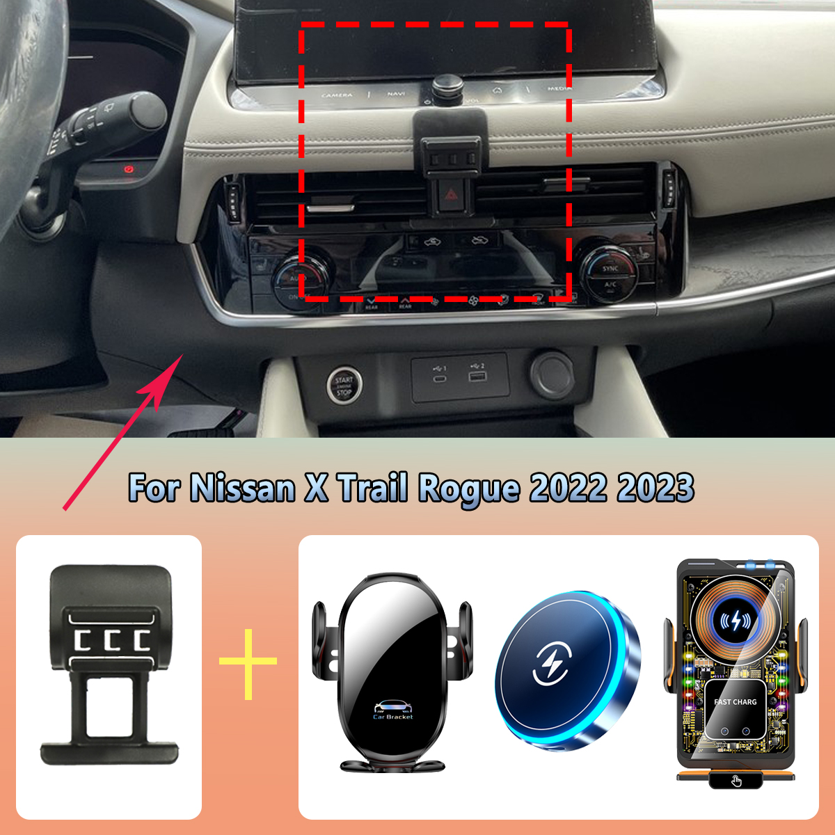 Car Phone Holder vent For Niss – Phone Accessories Rack recenzja i cena