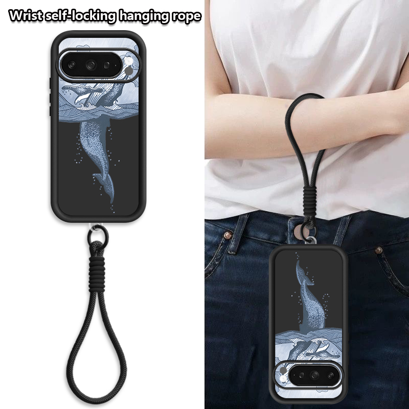 Humpback Whale Print Wrist Str – Lanyard Phone Strap recenzja i cena