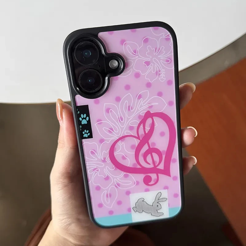 Fashion Cute Girl Pink Rabbit  – Phone Accessories For Girls recenzja i cena