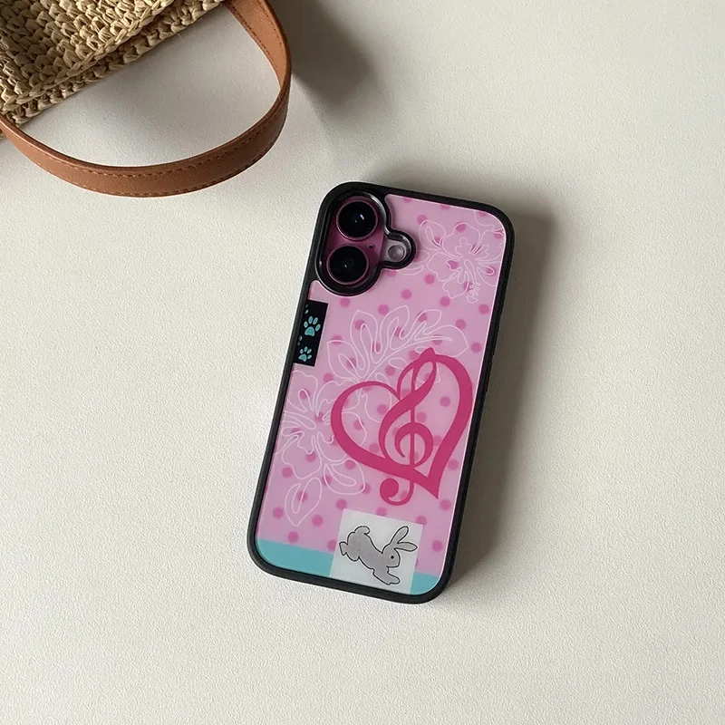 Fashion Cute Girl Pink Rabbit  – Phone Accessories For Girls recenzja i cena