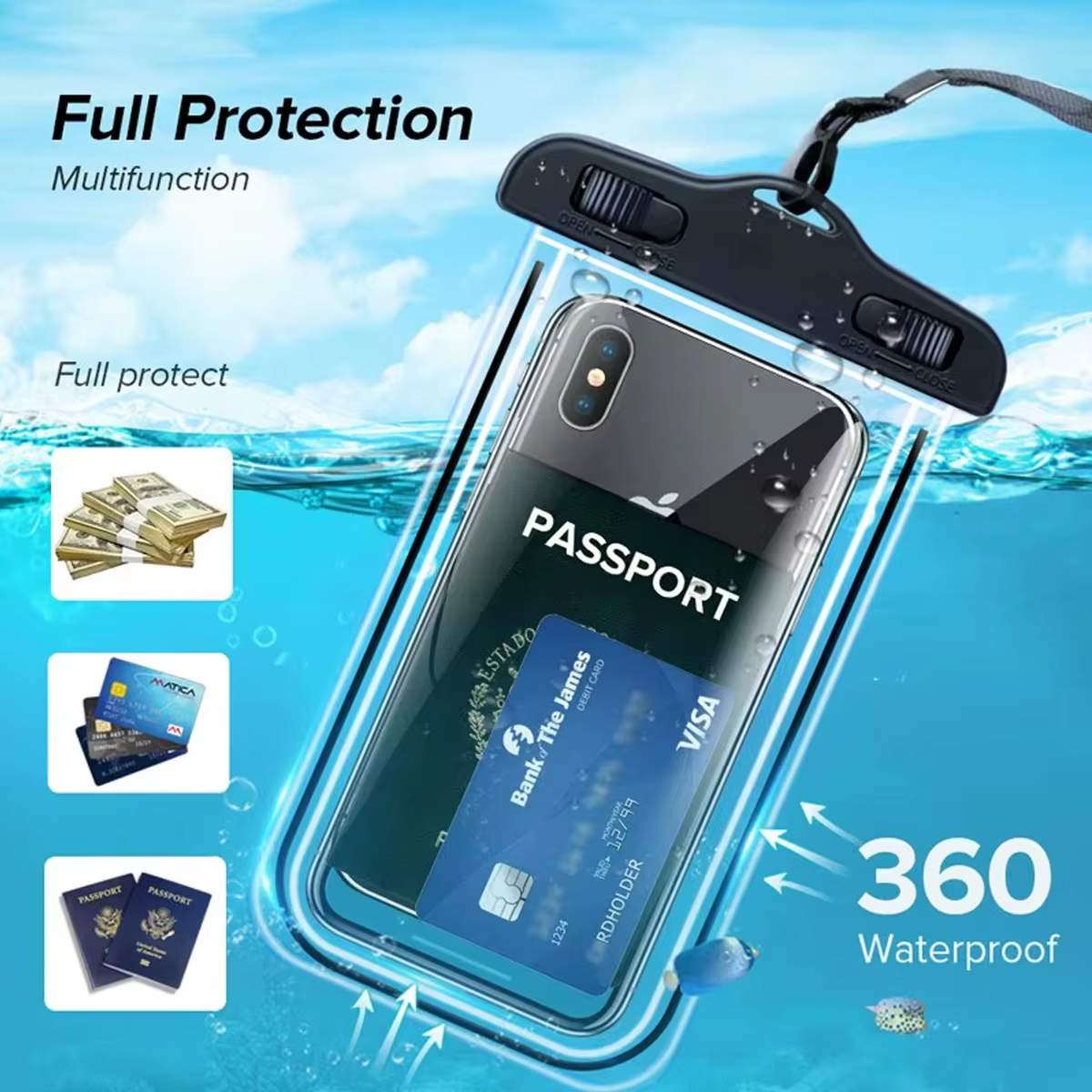 Transparent Waterproof Mobile  – Neck Hanging Phone Holder recenzja i cena
