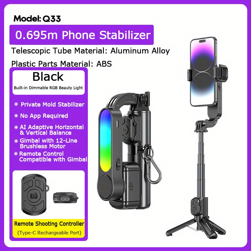 Q33 Smart Stabilizer Phone Sel – Selfie Stick Tripod recenzja i cena