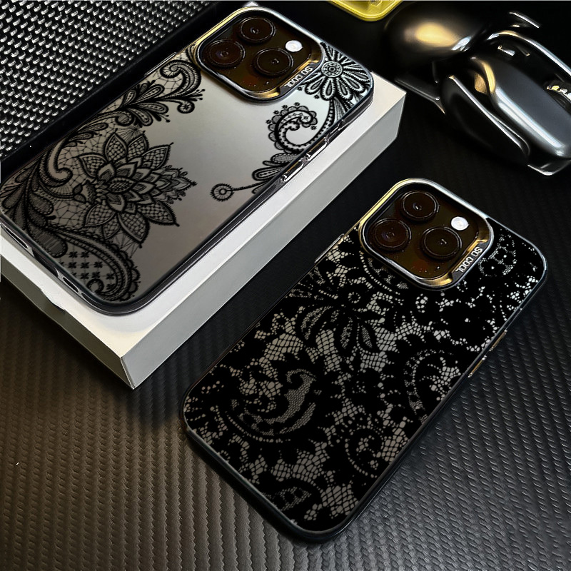 Black lace print New Hot Elect – Phone Accessories For Girls recenzja i cena