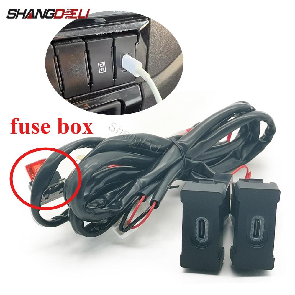 1PC Car Dual Type C PD Chargin – Phone Accessories Charger recenzja i cena