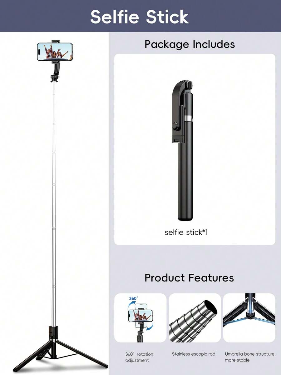 170cm Metal Bluetooth Remote C – Selfie Stick Tripod recenzja i cena