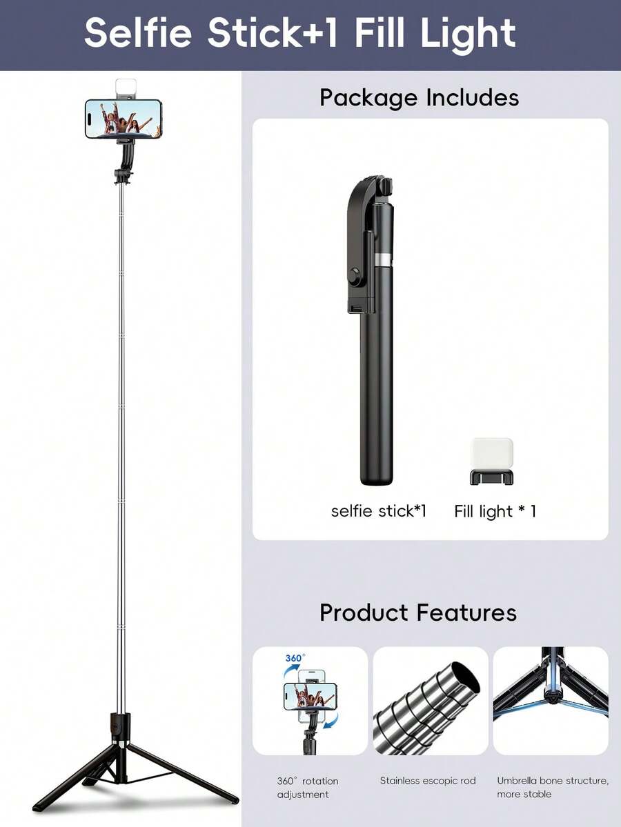 170cm Metal Bluetooth Remote C – Selfie Stick Tripod recenzja i cena