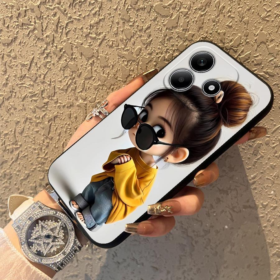 Cartoon Girl Pattern Funda Pho – Phone Accessories For Girls recenzja i cena