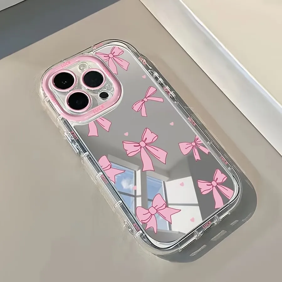 Simple Blue Pink Bow Girl Cute – Phone Accessories For Girls recenzja i cena
