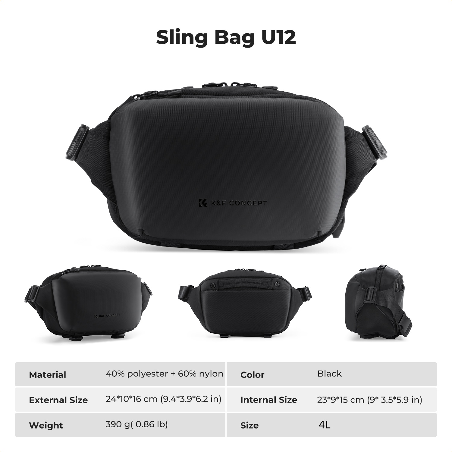 K&F CONCEPT 4L Camera Sling Ba – Phone Accessories For Photography recenzja i cena