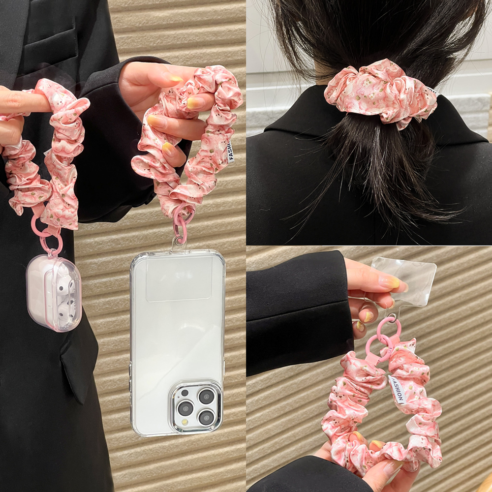 Women Silk Satin Scrunchies Un – Lanyard Phone Strap recenzja i cena