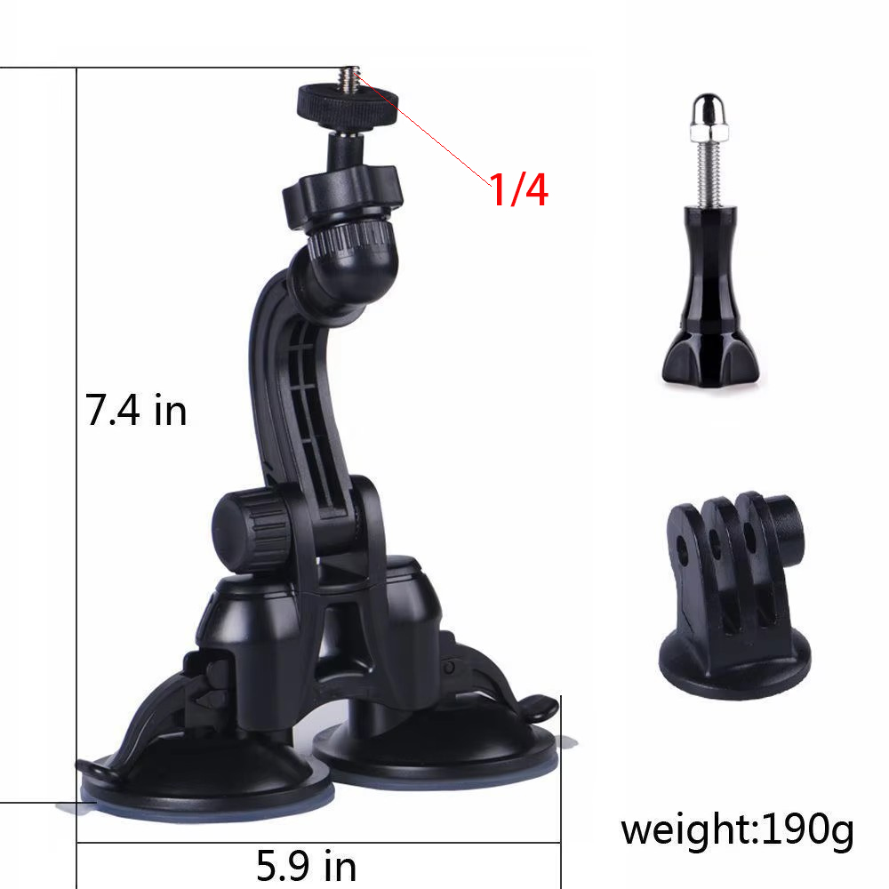 Double Suction Cup Mount with  – Selfie Stick Tripod recenzja i cena