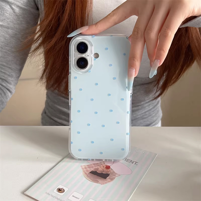 Korean Ins Girl Simple Blue Pi – Phone Accessories For Girls recenzja i cena