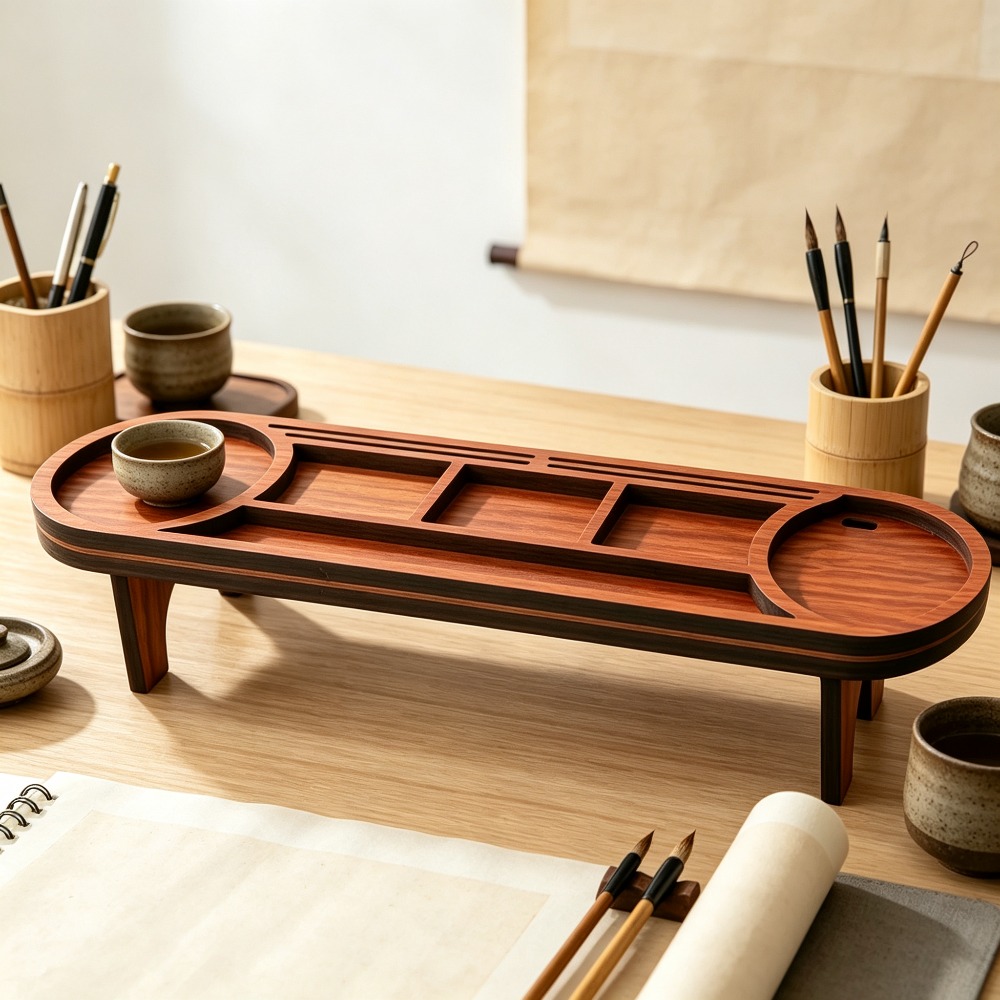 Wooden Desk Organizer with Pho – Phone Accessories Rack recenzja i cena