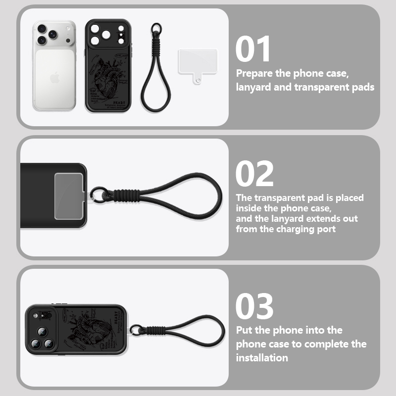 Creative Heart Model Pattern L – Lanyard Phone Strap recenzja i cena