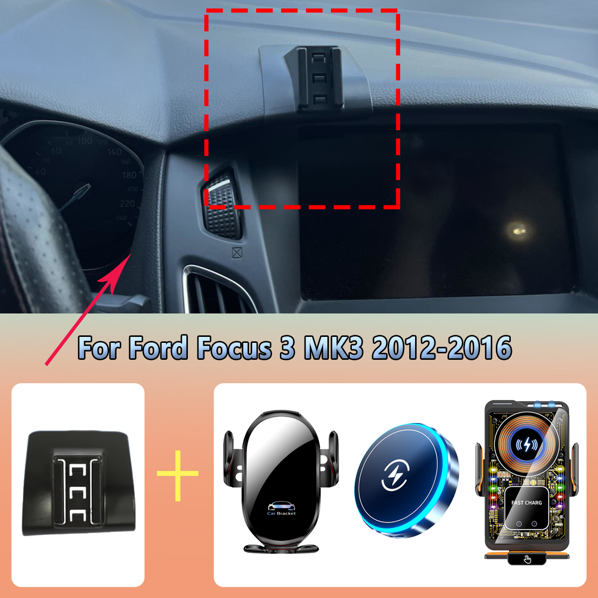 Car Phone Holder vent For Ford – Phone Accessories Rack recenzja i cena