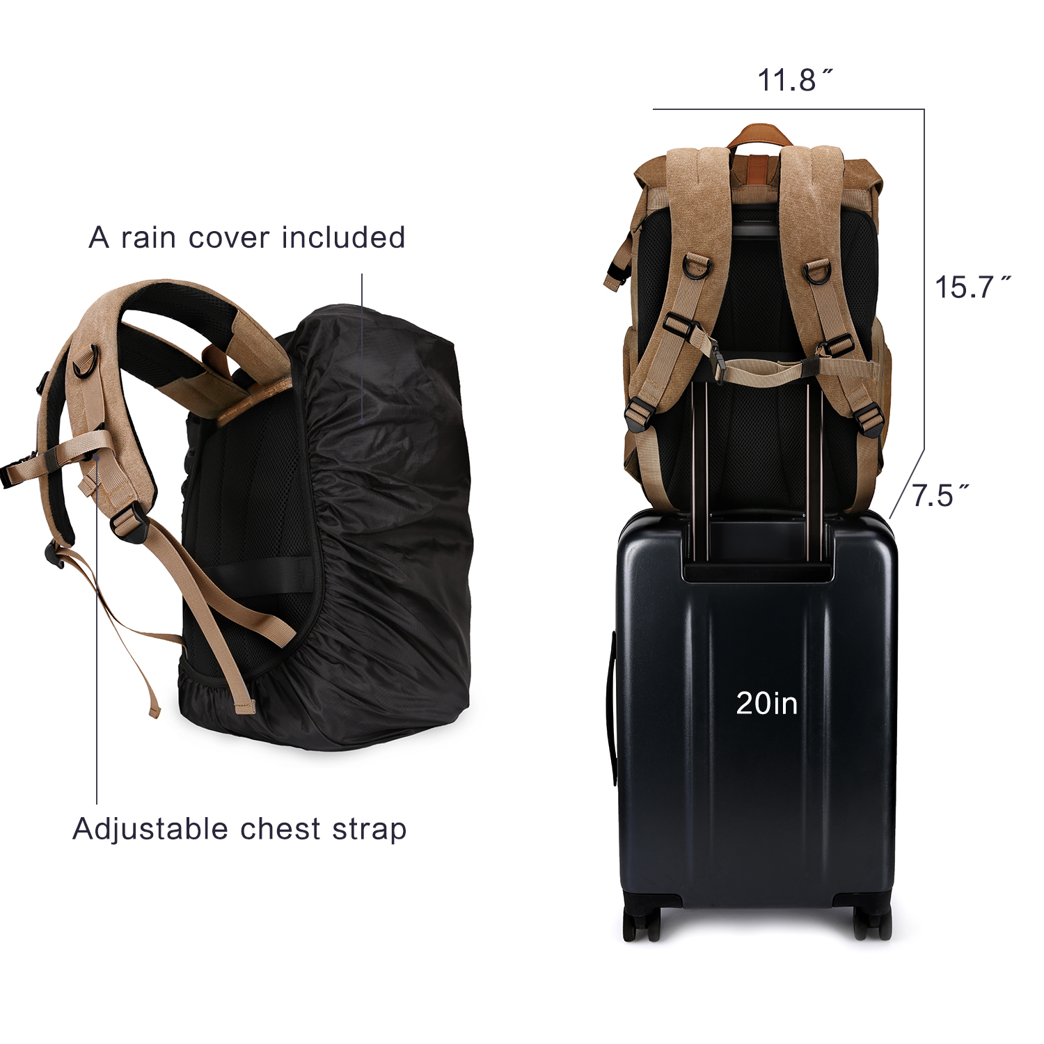 BAGSMART Camera Bag DSLR Photo – Phone Accessories For Photography recenzja i cena