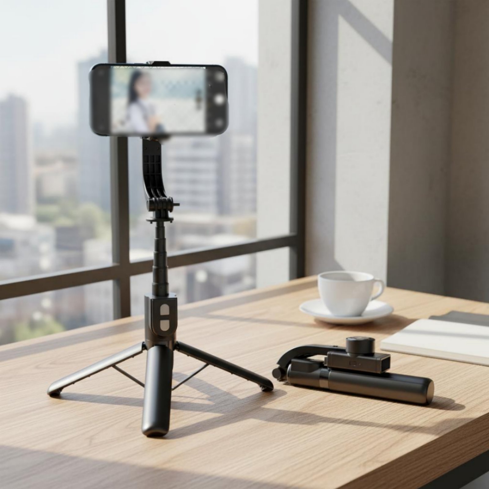 Gimbal Stabilizer Selfie Stick – Selfie Stick Tripod recenzja i cena