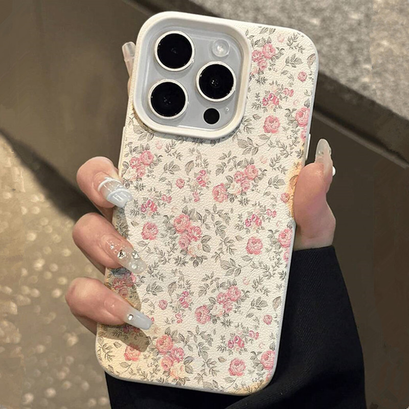 Adorable Girl Floral White Cla – Phone Accessories For Girls recenzja i cena